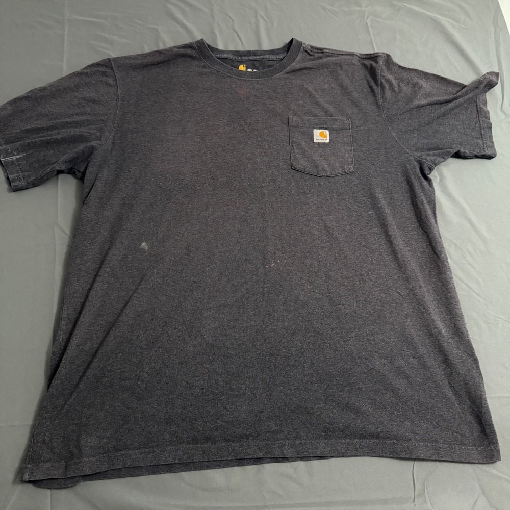 Carhartt Gray Pocket T-Shirt 2XL Tall Original Fit